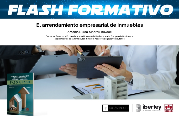 Flash formativo «El arrendamiento empresarial de inmuebles»
