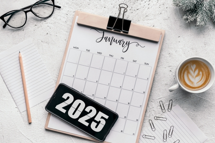 Calendario del contribuyente del mes de enero de 2025
