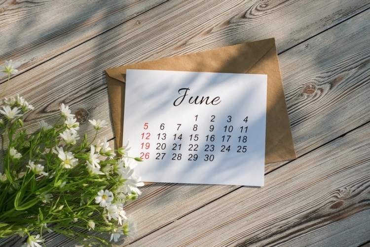 Calendario del contribuyente del mes de junio de 2025