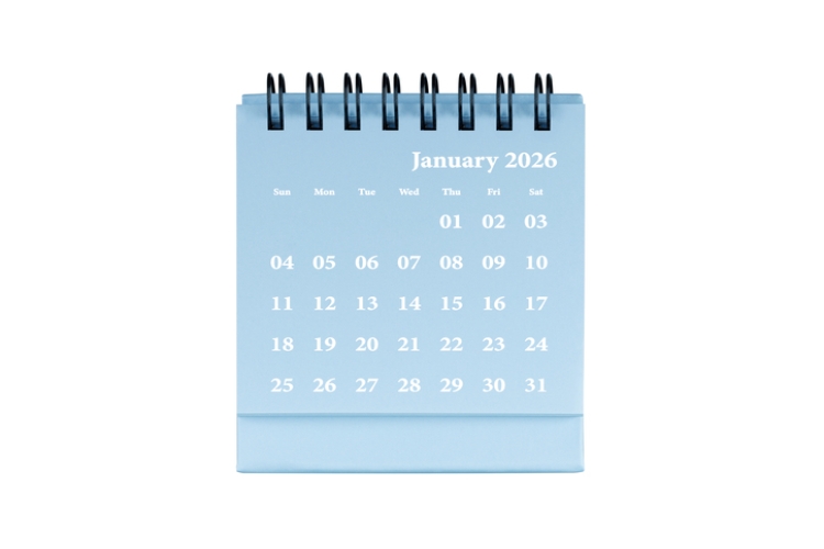 Calendario del contribuyente del mes de enero de 2026