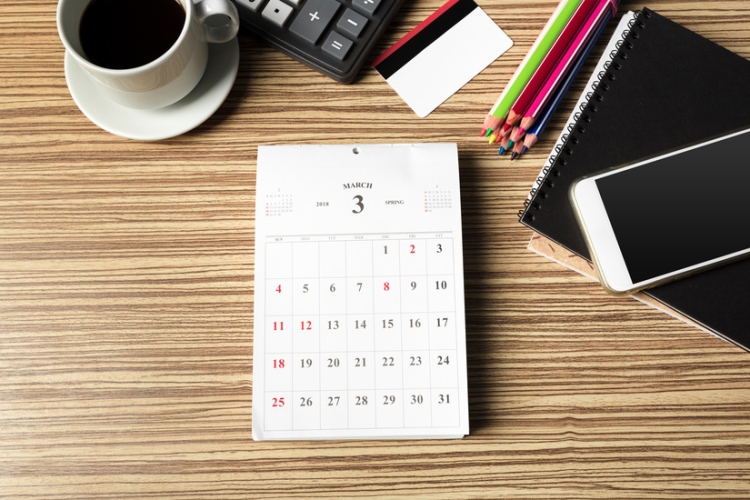 Calendario del contribuyente del mes de marzo de 2026