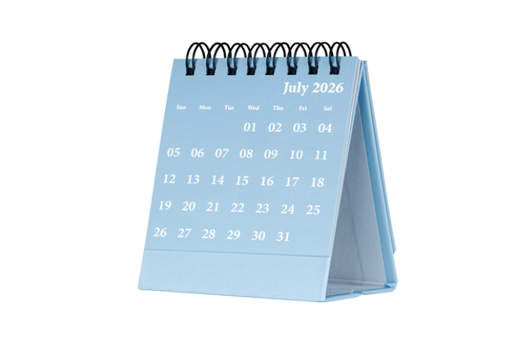 Calendario del contribuyente del mes de julio de 2026