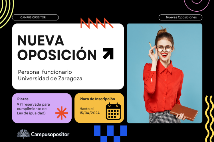 9 plazas para la Escala de Gestión en la Universidad de Zaragoza 2024