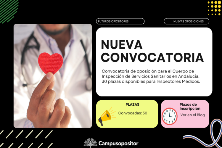 La Junta de Andalucía convoca 30 plazas para Inspectores Médicos