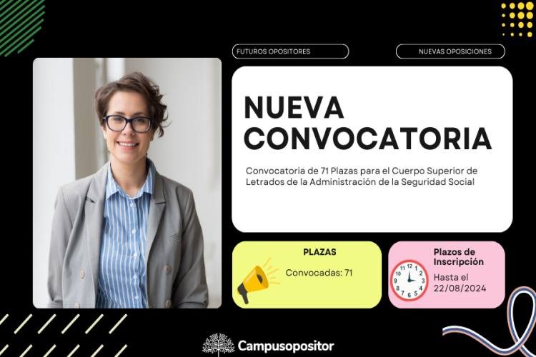 Convocatoria de 71 Plazas para el Cuerpo Superior de Letrados de la Administración de la Seguridad Social