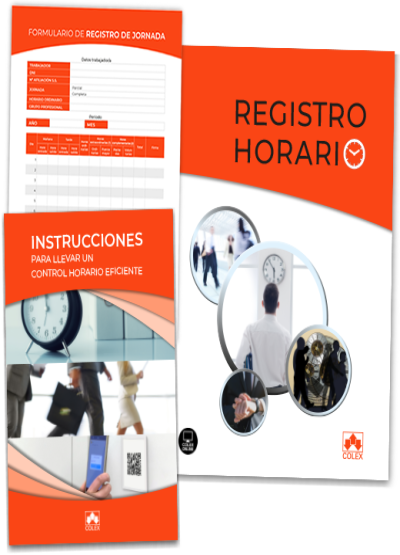 Carpeta de Registro Horario + Instrucciones + Hojas registro