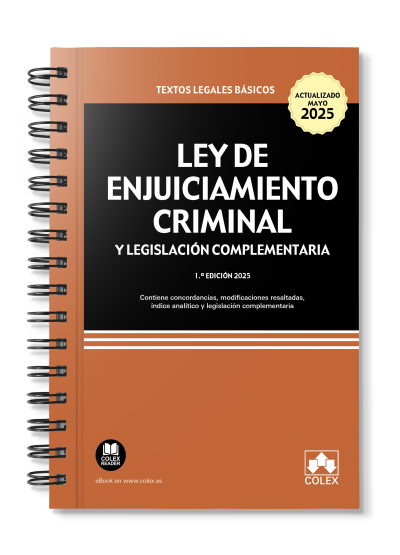 (DESCATALOGADO) Ley de Enjuiciamiento Criminal y legislación complementaria - ENCUADERNACIÓN CON ESPIRAL