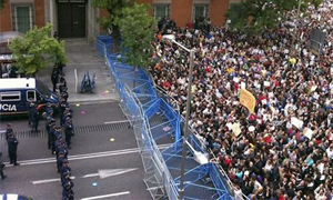 Un juez prohíbe a cinco detenidos por la protesta del 14D acercarse a 500 metros del Congreso