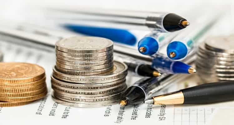 monedas bolígrafo formularios