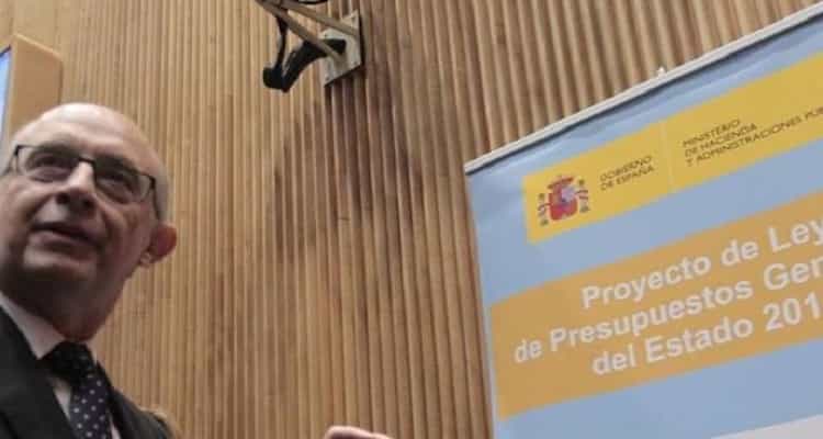 Cristóbal montoro presupuestos generales estado 2018