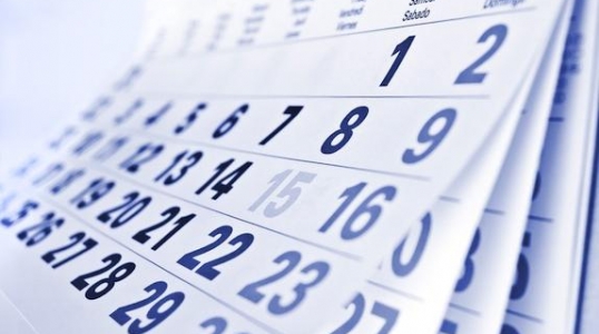 Calendario del contribuyente para el año 2018