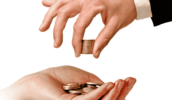 monedas mano
