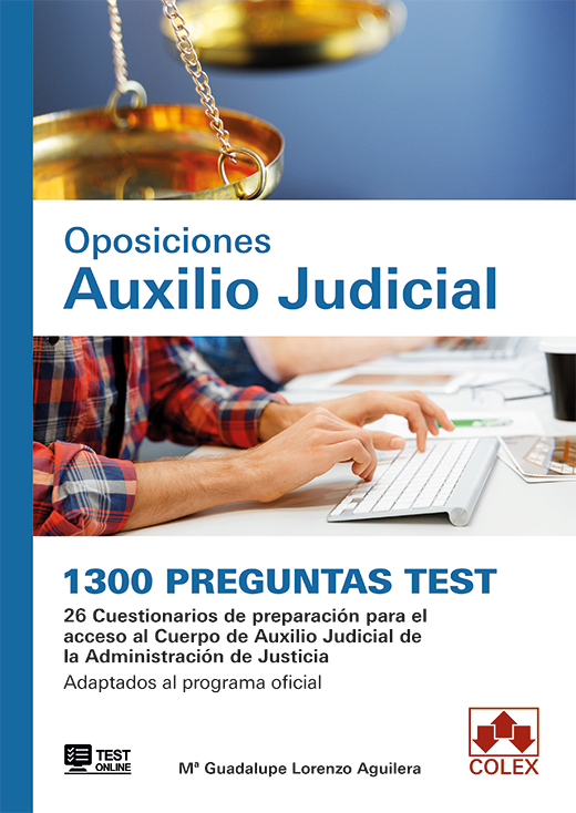 1300 preguntas Test. Oposiciones Auxilio Judicial