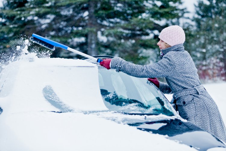 nieve coche