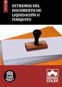 Extremos del documento de liquidación o finiquito