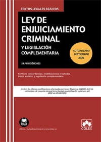 Ley de Enjuiciamiento Criminal y legislación complementaria